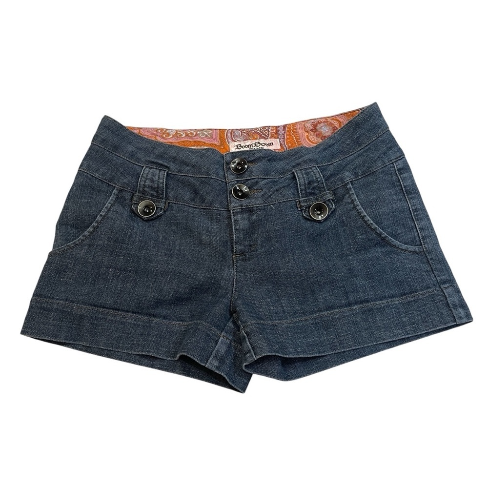 Boom Boom Jeans Y2K Low Rise Blue Shorts Juniors size 7